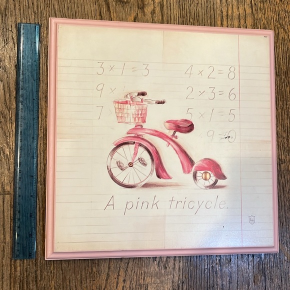 Pink Tricycle wall art - Picture 2 of 3